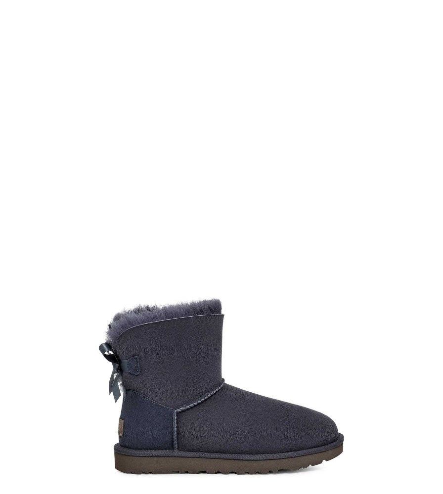 Women UGG Classic Boots | Mini Bailey Bow Ii Eve Blue