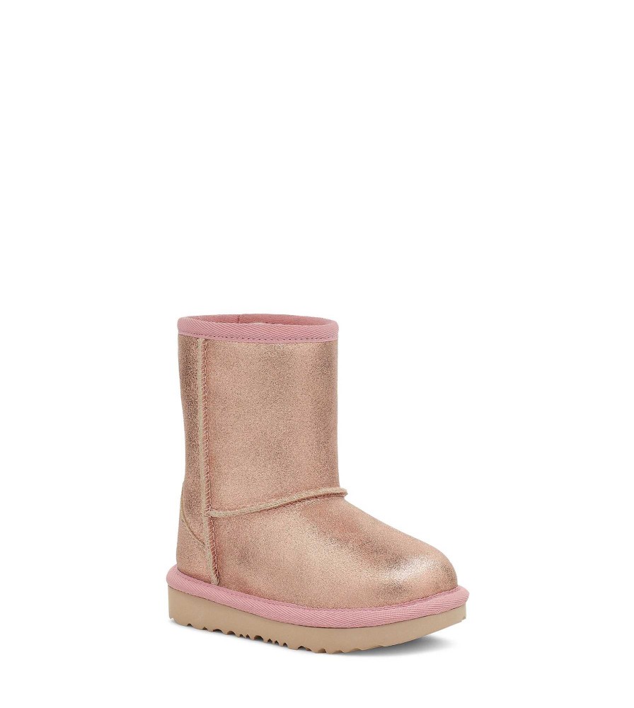 Kids UGG Boots | Classic Ii Metallic Glitter Rose Gold