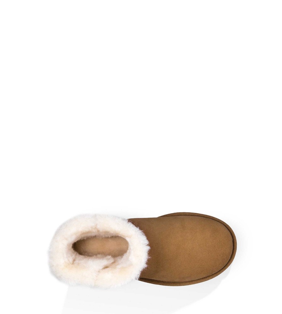 Women UGG Classic Boots | Mini Bailey Button Ii,Ugg Chestnut