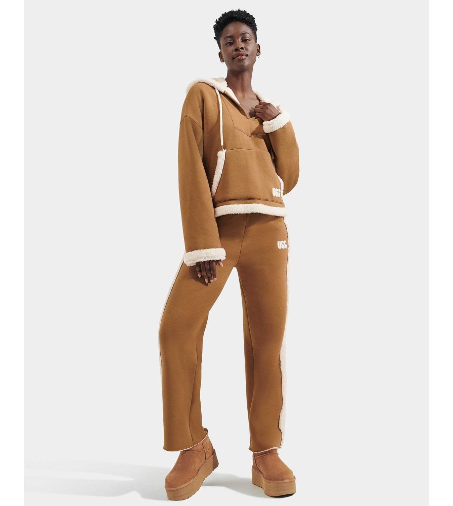 Women UGG RTW Collection | Sharonn Bonded Fleece Pullover Chestnut