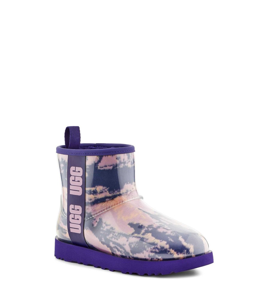 Women UGG Classic Boots | Classic Clear Mini Marble Violet Night