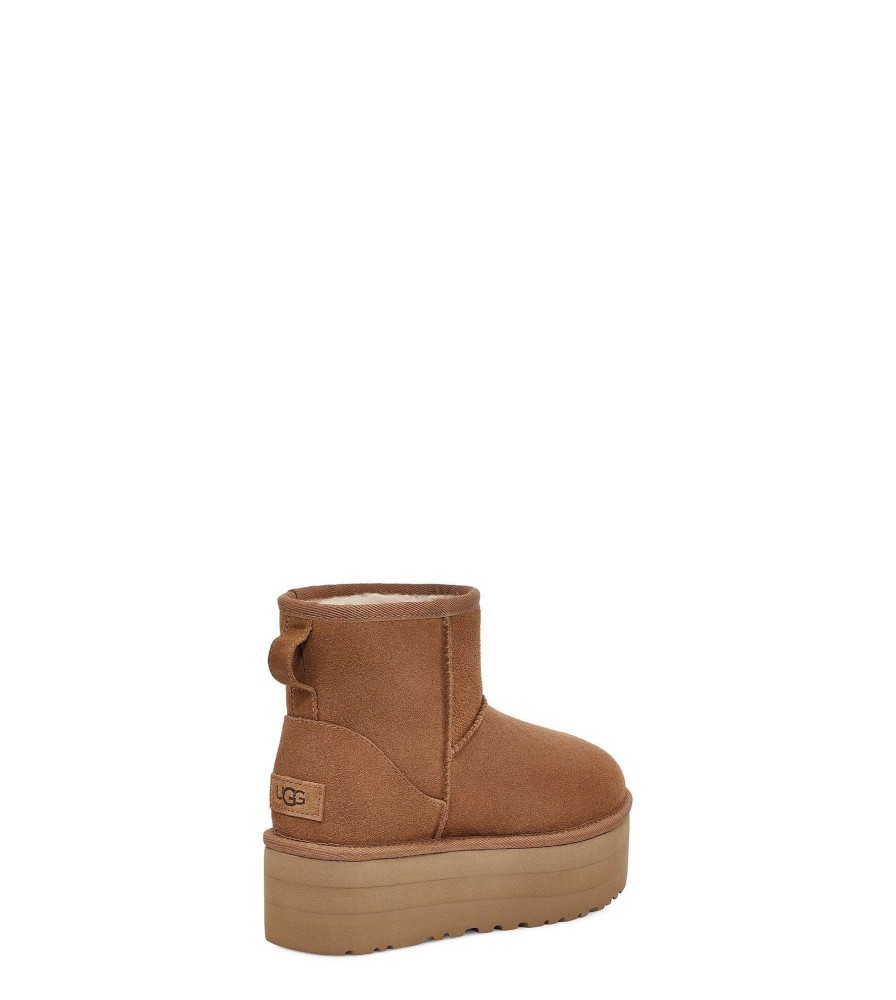 Women UGG Classic Boots | Classic Mini Platform Chestnut