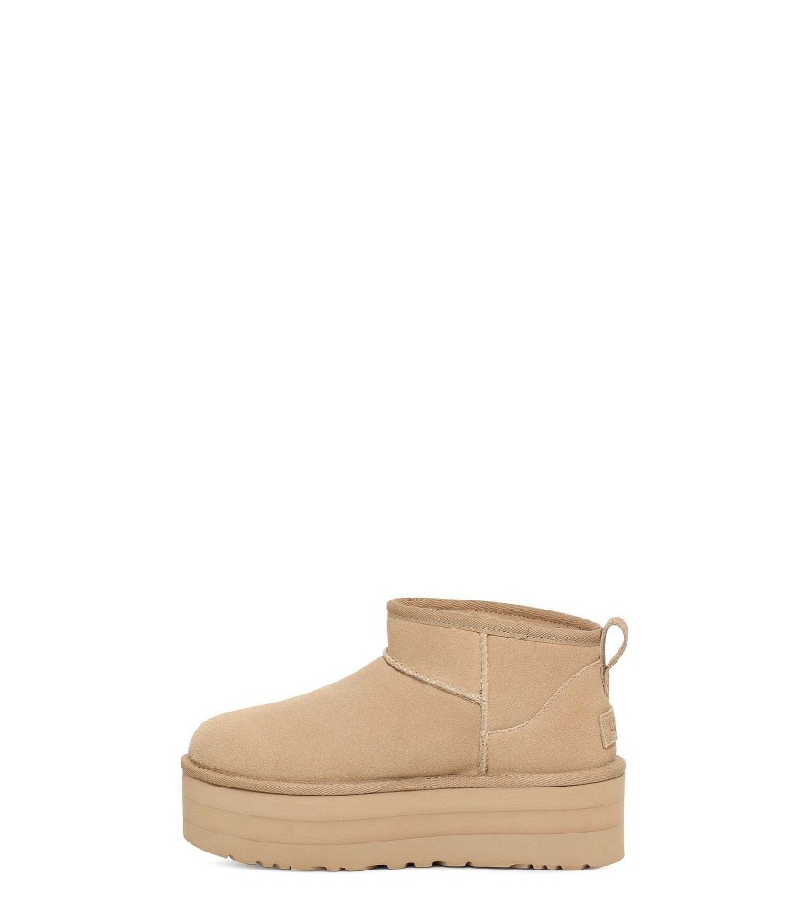 Women UGG Classic Boots | Classic Ultra Mini Platform Mustard Seed