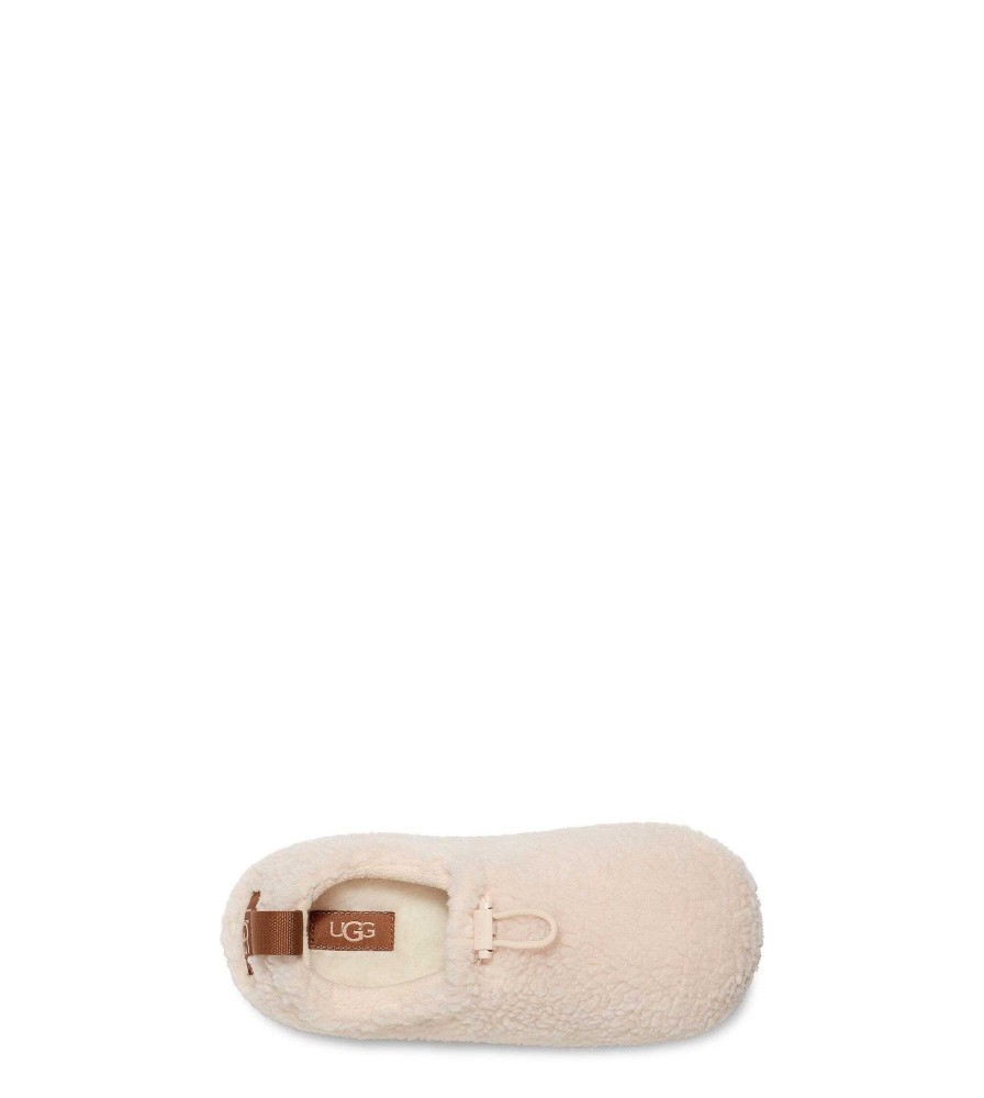 Women UGG Slippers | Plushy Slipper Natural/ Chestnut