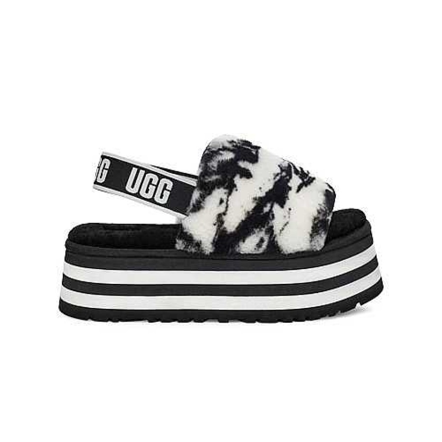 Women UGG Slippers | Disco Marble Slide ,Ugg Black