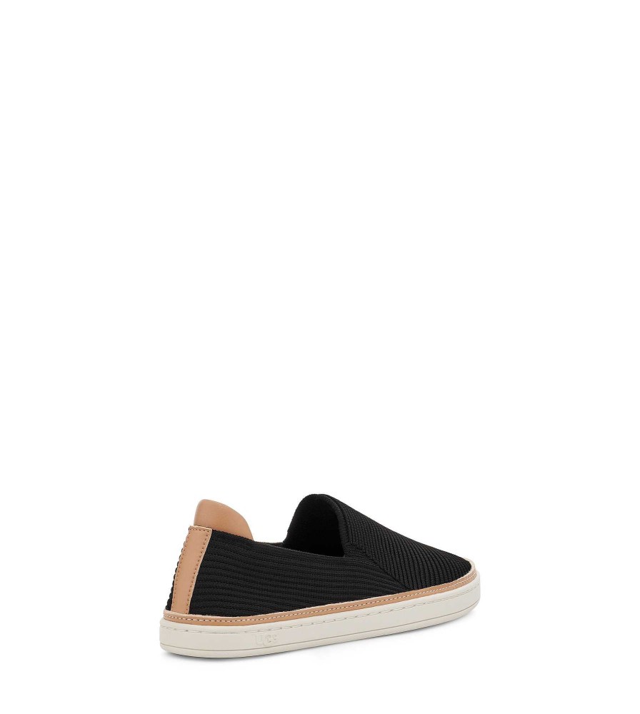 Women UGG Sneakers | Sammy Black Rib Knit