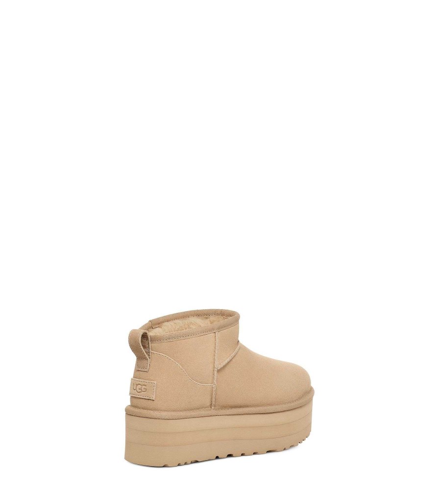 Women UGG Classic Boots | Classic Ultra Mini Platform Mustard Seed