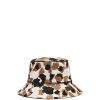 Women UGG Accessories | Calf Hair Printed Buckehat Chestnut Cow