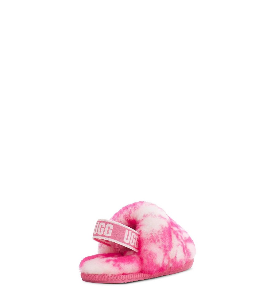 Kids UGG Slippers | Fluff Yeah Slide Marble Pink Rose / Seashell Pink