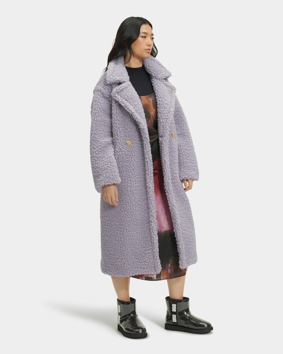 Women UGG RTW Collection | Gertrude Long Teddy Coat,Ugg Cygr