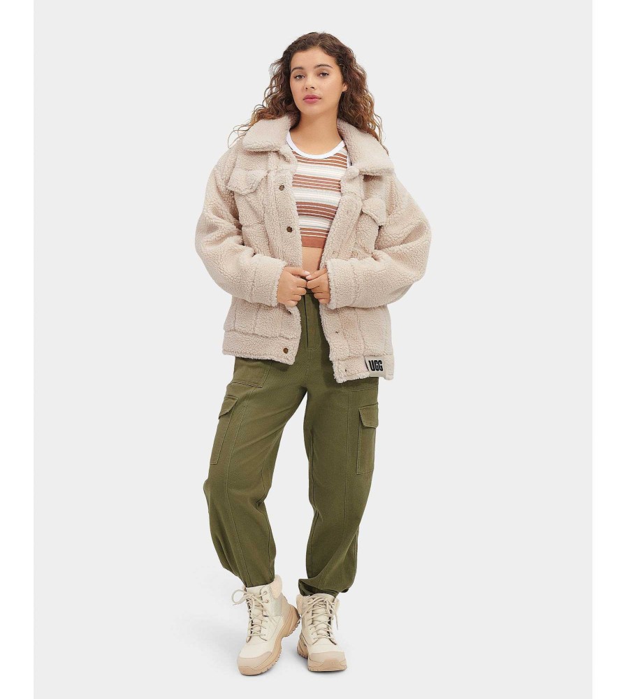 Women UGG RTW Collection | Frankie Sherpa Trucker Jacket Natural Ii