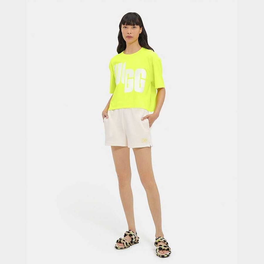 Women UGG RTW Collection | Fionna Logo Tee Highlighter / White