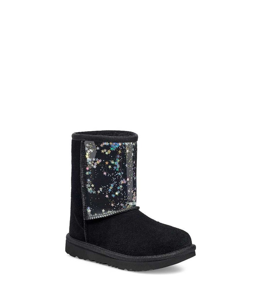 Kids UGG Boots | Classic Ii Clear Glitter Black