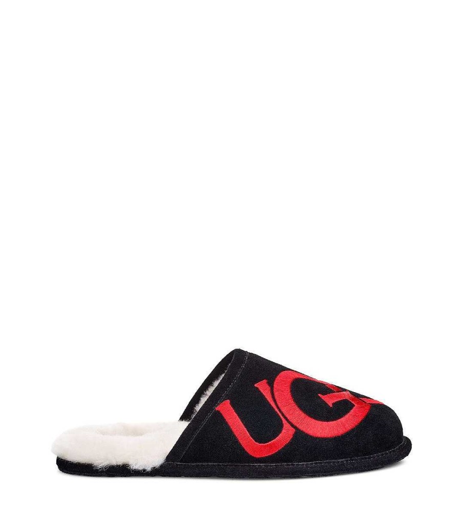 Men UGG Slippers | Scuff Logo Black